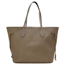 Louis Vuitton Turtledove Monogram Empreinte Leather Neverfull MM