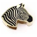 Hermes Scarf Ring Zebra Black - Hermès