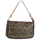 LOUIS VUITTON Graffiti Pochette Accessoires Pouch Khaki M92191 Auth 124654V - Louis Vuitton