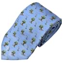 Hermes Light Blue Silk Cravat - Hermès