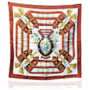 Hermes Paris Vintage Brown Silk Scarf Aux Champs 1970 Cathy Latham - Hermès