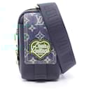 Louis Vuitton Double Phone Pouch Monogram Denim Shoulder Bag