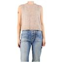 Oatmeal alpaca-blend jumper vest - size UK 10 - Autre Marque