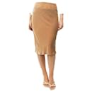 Toffee velvet midi skirt - size S - Autre Marque