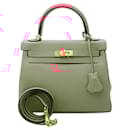 Hermès Pink Swift Kelly II Retourne 25