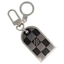 LOUIS VUITTON Damier Porte Cles Porto Address Key Ring metal M65770 Auth ar13637 - Louis Vuitton