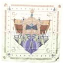 Foulard HERMES Carré 90 ""VUE DU CAROSSE DE LA GALERE LA REALE"" Soie Auth hk2694 - Hermès
