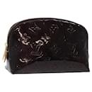 LOUIS VUITTON Pochette Cosmética PM Monogram Vernis Amarante M91495 Auth 123448 - Louis Vuitton