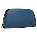 LOUIS VUITTON Epi Dauphine PM Pouch Blue M48445 LV Auth BA2216 - Louis Vuitton