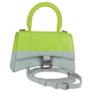 BALENCIAGA Hourglass XS Hand Bag Leather 2way LIme Green 592833 Auth gh137AM - Balenciaga