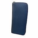 Louis Vuitton Long Wallet Taiga Zippy Vertical M32837 Ocean