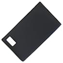 Bvlgari Bi-fold Long Wallet in Black Leather and Coated Canvas - Bulgari