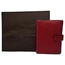 Vintage Louis Vuitton EPI Leather Card Holder red