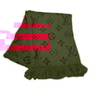Louis Vuitton Red Wool and Silk Shawl