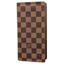 Louis Vuitton Long Wallet Damier Portefeuille Brazza N60017 Ebene