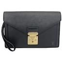 Louis Vuitton Epi Clutch Bag in Noir