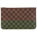 Louis Vuitton Brown Damier Ebene Neverfull Pouch MM
