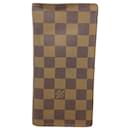 Louis Vuitton Long Wallet Damier Portefeuille Brazza N60017 Ebene