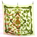 Hermes Les Parures du Vent Beige Silk Scarf - Hermès