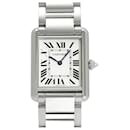 Cartier Tank Must LM WSTA0052 Silver Dial Men's Watch