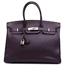 Hermès Purple Togo Birkin Retourne 35