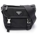 Prada Re-Nylon Saffiano Leather RE-NYLON TESSUTO Shoulder Bag 2VD0662DMGF0002