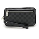 Louis Vuitton Damier Graphite Alpha Clutch Bag N60182