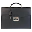 Prada Saffiano Briefcase Leather Business Bag 501862