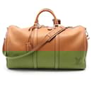Louis Vuitton Leather Keepall Bandouliere 50 Boston Bag Brown M21346