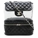 Chanel Leather/Vinyl Matelasse Coco Mark Shoulder Bag A57826