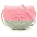 Chanel Caviar Skin Matelasse Mini Messenger Shoulder Bag AS3867