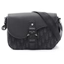 Dior SADDLE Oblique Canvas Leather Shoulder Bag - Christian Dior