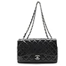 Chanel Patent Leather Matelasse 30 Shoulder Bag A28600