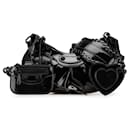 Balenciaga Patent Leather Le Cagole XS Crossbody Shoulder Bag Black 671309
