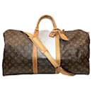 Louis Vuitton Keepall Bandouliere Monogram Boston Bag