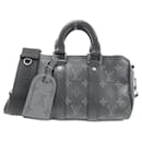 Louis Vuitton Monogram Eclipse Keepall Bandouliere 25cm Boston Bag