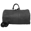 Louis Vuitton Boston Bag Monogram Shadow Keepall Bandouliere 50 M44810 Noir