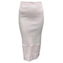 Scanlan Theodore Pale Pink Anti Rose Stretch Leather Pencil Skirt - Autre Marque