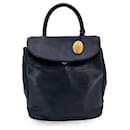 Christian Vintage Black Nappa Leather Handbag Satchel - Dior