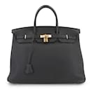 Sac Hermès Birkin 40 en cuir Togo noir