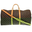 Louis Vuitton Keepall Bandouliere 60 Monogram Boston Bag