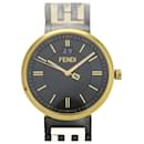 Fendi Forever SS Black Gold Quartz Watch