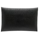 Hermes Calvi Card Case in Black Chevre Leather - Hermès