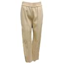 SPRWMN Beige Leather Jogger Pants - Autre Marque