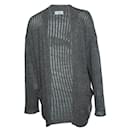 Mr.P., Knitted cardigan with pockets in grey - Autre Marque