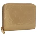 LOUIS VUITTON Vernis Zippy Coin Purse Coin Purse Beige Poodle M91762 Auth 125494 - Louis Vuitton