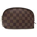 LOUIS VUITTON Damier Ebene Pochette Cosmetic PM Pouch N47516 LV Auth BD2195 - Louis Vuitton