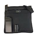 Gucci Black Nylon Leather Messenger Bag
