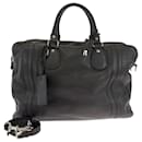GUCCI Dark Brown Leather Boston Bag - Gucci