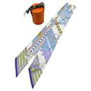 Foulard en soie Hermès Twilly Bridle et Charm